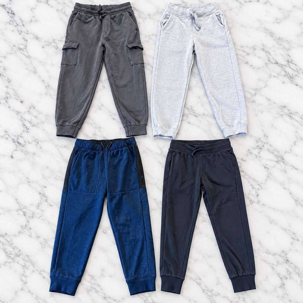 Boys athletic sweatpants bundle size 7/ small H&M Eddie Bauer etc